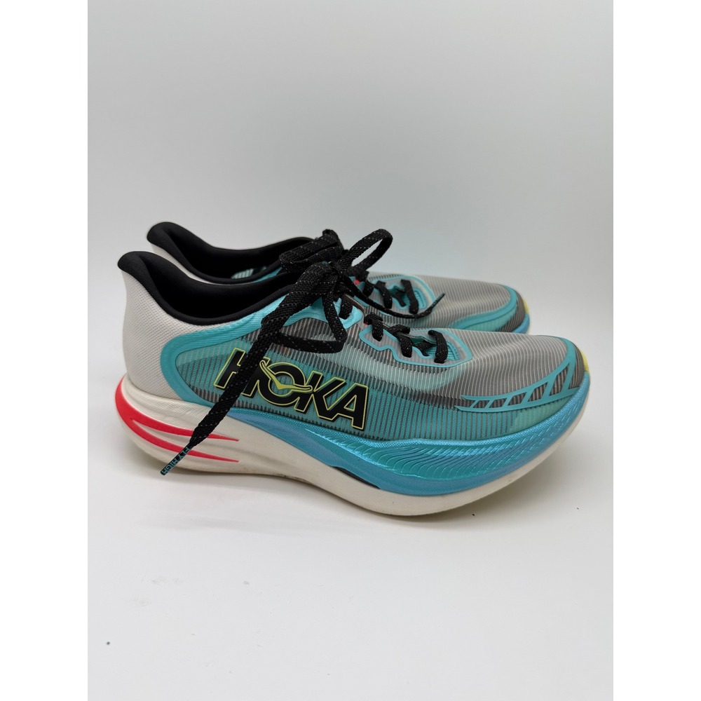 Hoka Cielo X1 2.0 Running Shoes Womens 9 Mens 8 Blue White Red Carbon Plate